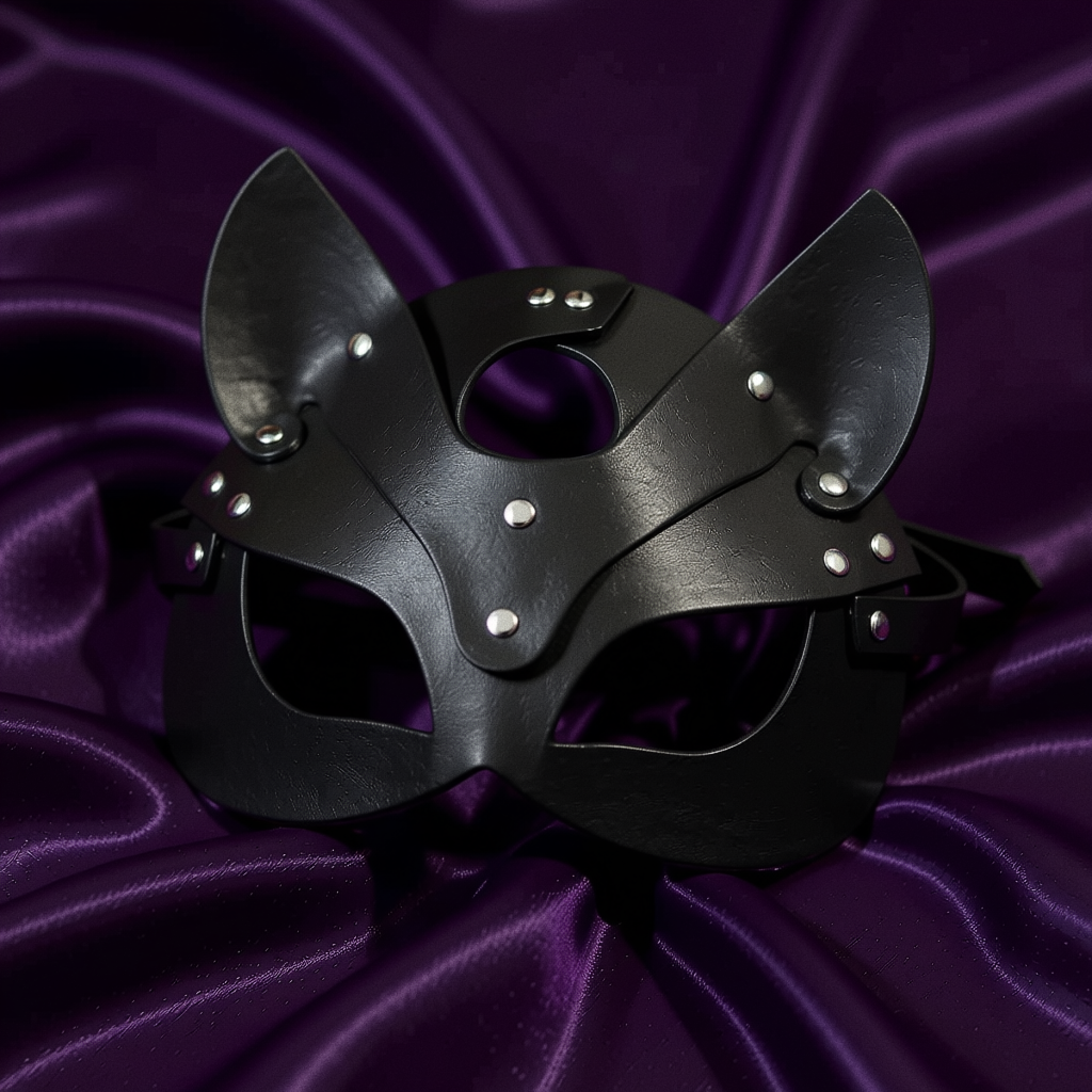 Dripdrip Shadow Fox Leather Mask