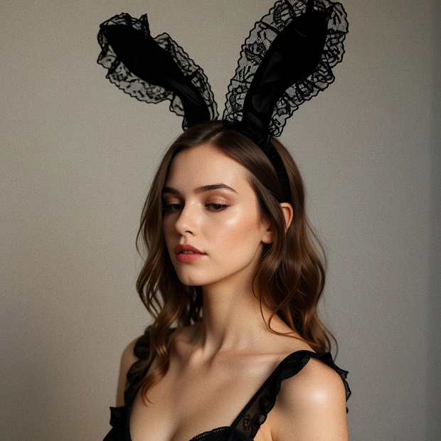 Dripdrip Velvet Bunny Headband