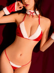 Dripdrip Christmas Bunny Roleplay Lingerie Three-Piece Set