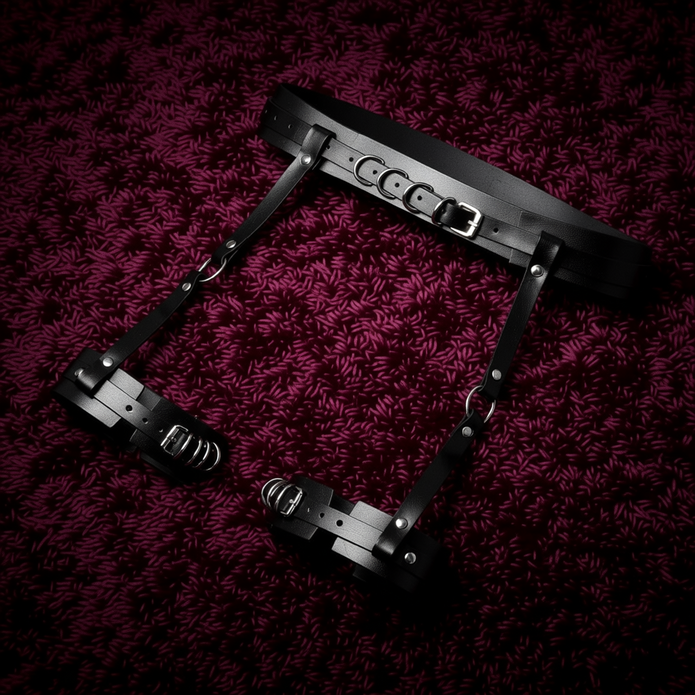 Dripdrip Modern PU Harness Chaps