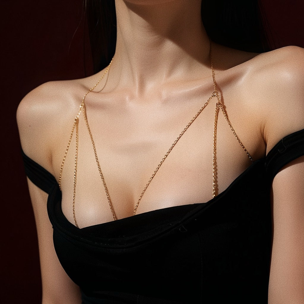 Dripdrip Minimalist Chest Body Chain
