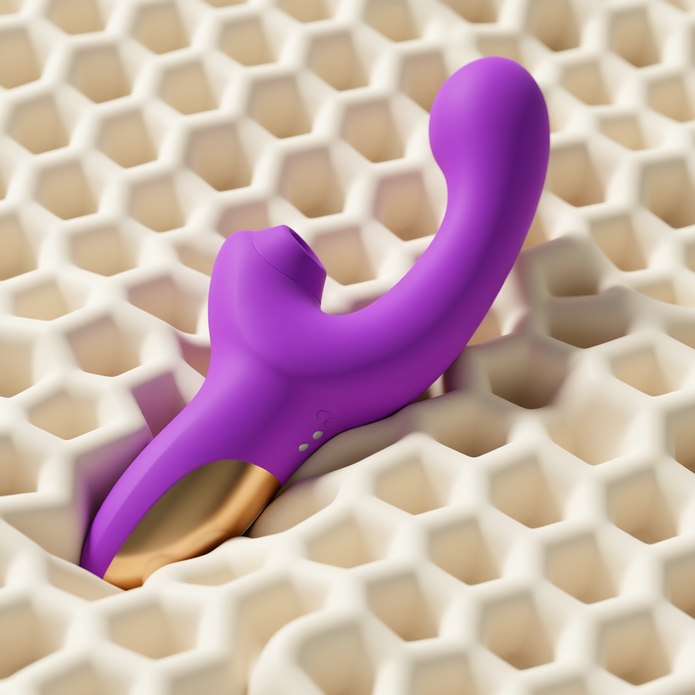 Dripdrip Premium Air Pulse Sucking & Vibrating Dual Stimulator