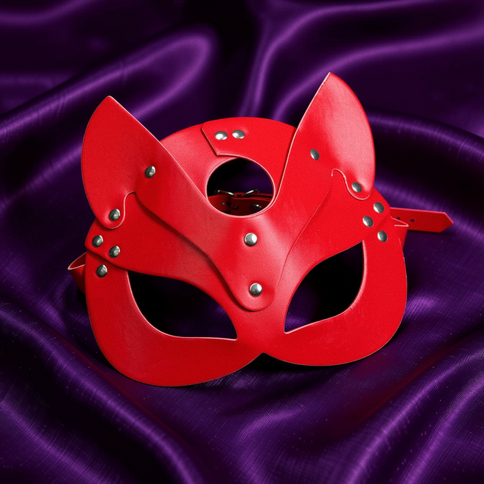 Dripdrip Shadow Fox Leather Mask