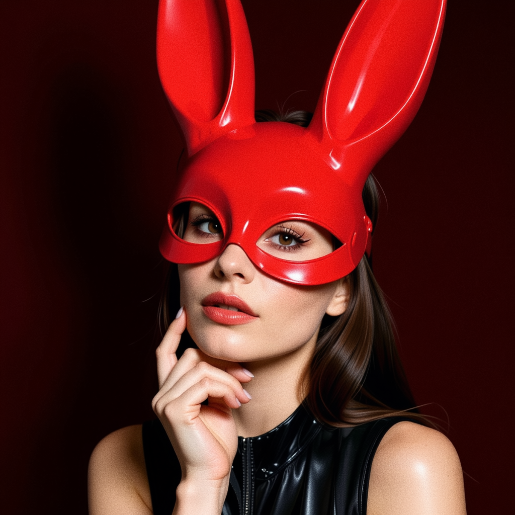 Dripdrip Edgy Leather Restraint Mask