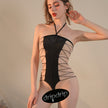 Dripdrip Cross-Back Suspender Bodysuit