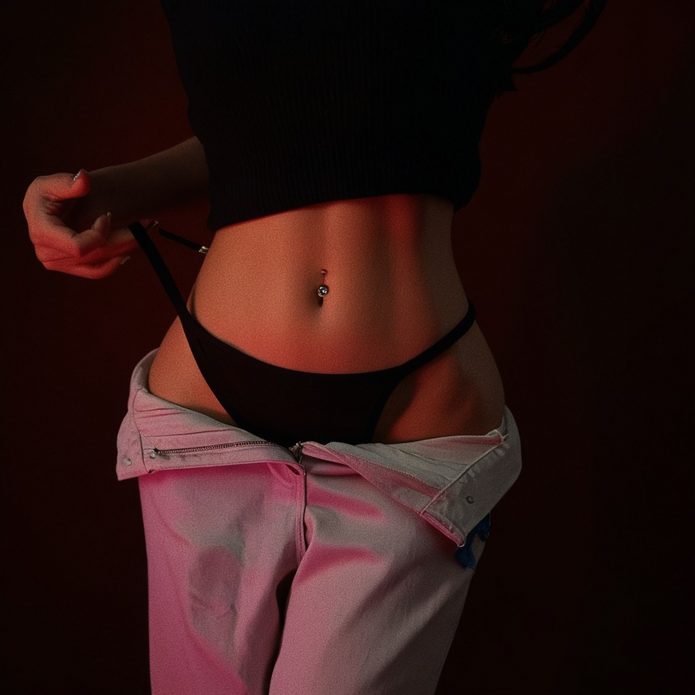 ripdrip Seamless Chain Thong - Edgy Intimates