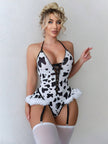 Dripdrip Cow Print Uniform Roleplay Set