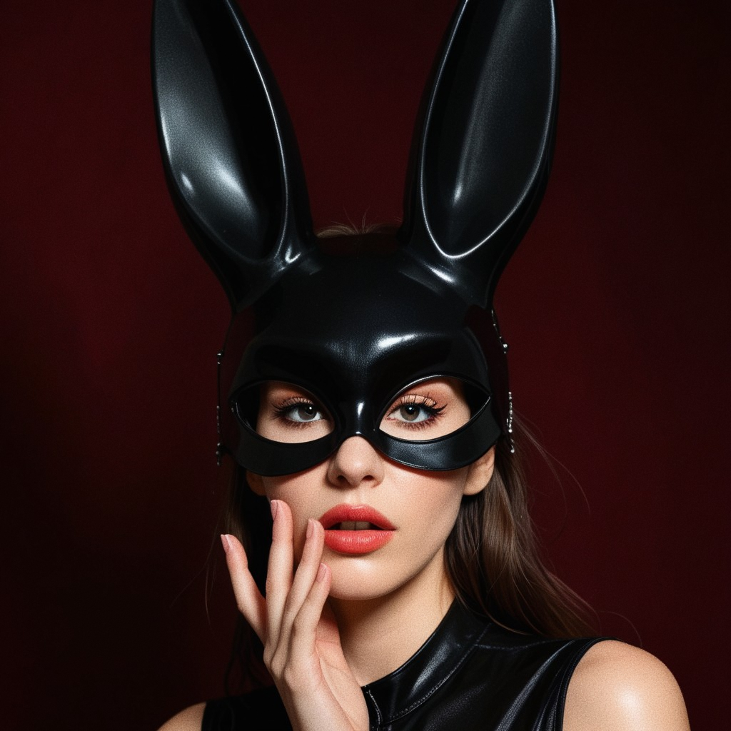 Dripdrip Edgy Leather Restraint Mask