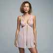 Dripdrip Lace Mesh Hollow Suspender Babydoll dripdrip