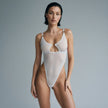 Dripdrip Midnight Mirage: Sheer Mesh Open-Back Teddy & Sultry Illusion Bodysuit dripdrip