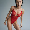 Dripdrip Midnight Mirage: Sheer Mesh Open-Back Teddy & Sultry Illusion Bodysuit dripdrip