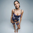 Dripdrip Lavender Muse: French Ethereal Sheer Embroidery & Mesh Sculpting Lingerie Set in Royal Purple dripdrip