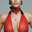 Dripdrip Ethereal Bind: Sheer Mesh Halter & Lace-Up Sculpting Lace Teddy dripdrip