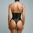 Dripdrip Chromatic Charm: Contrast Lace Sculpting Illusion Lingerie Set dripdrip