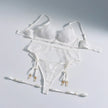 Dripdrip Floral Placement: Precision Lace Illusion Four-Piece Set dripdrip