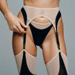 Dripdrip Color-Clash: Underwire Mesh Contrast Sculpting Split Set dripdrip