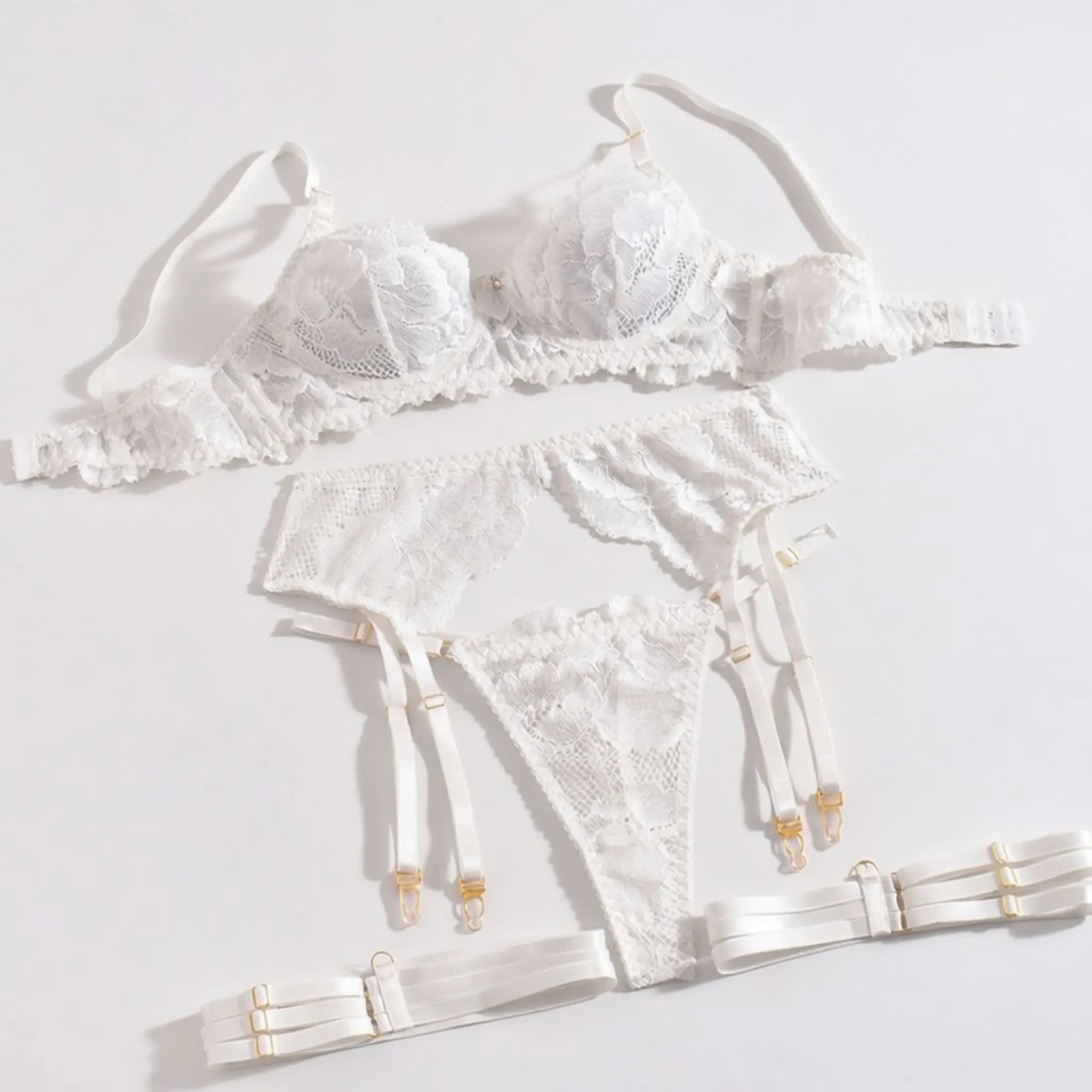 Marble pillars, floating lace dripdrip